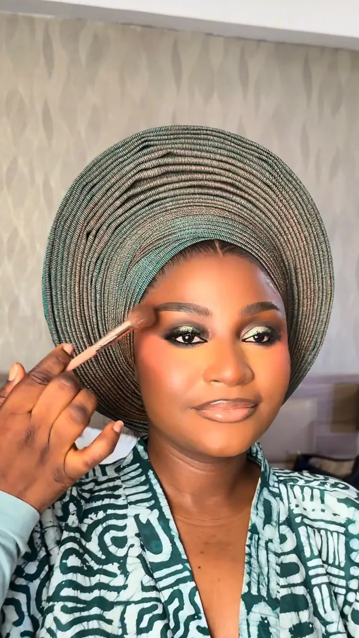 Makeup and gele look by Modupe Oge