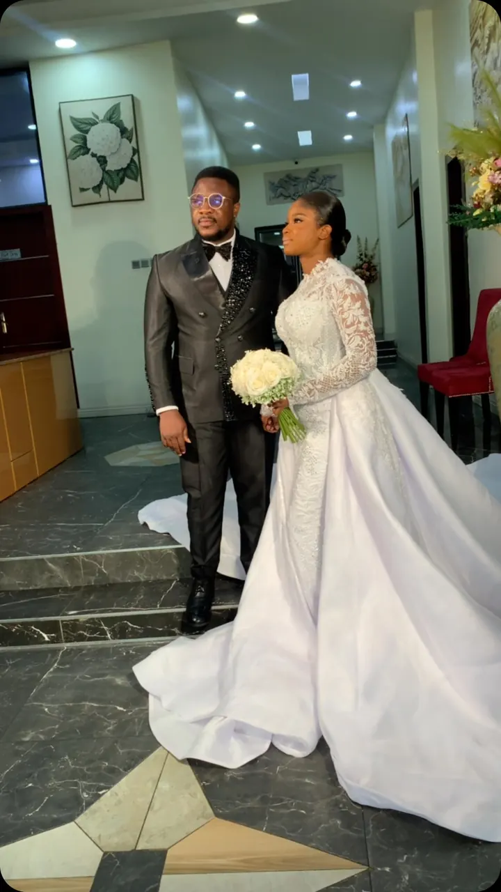 White wedding bridal makeup by Modupe Oge